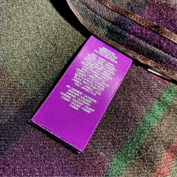 Ralph Lauren Fall ‘20 Collection Cashmere Blend Olive Multi Plaid Preston Jacket - Picture 15 of 16